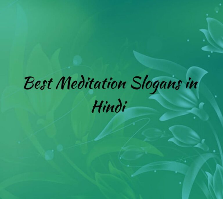 Best Meditation Slogans in hindi