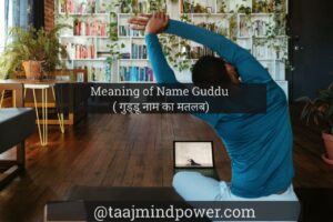 1) Meaning of Name Guddu ( गुड्डू नाम का मतलब)