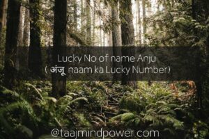 Lucky No of name Anju ( अंजू अनीश naam ka Lucky Number)