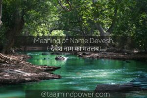 1) Meaning of Name Devesh ( देवेश नाम का मतलब)