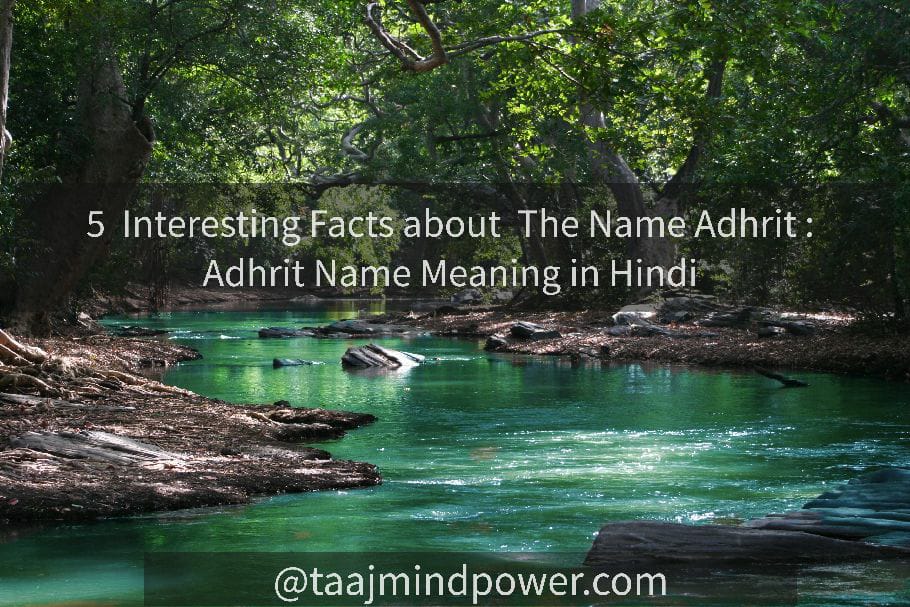 Adhrit Name Meaning in Hindi