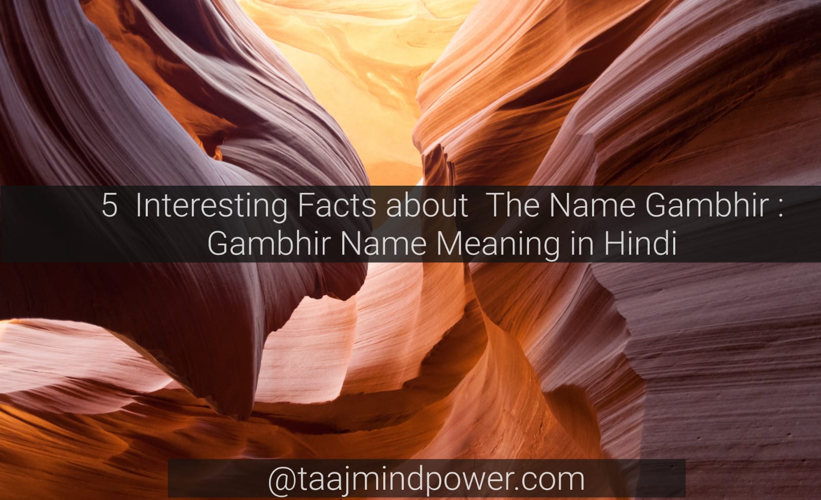 Gambhir Name Meaning in Hindi