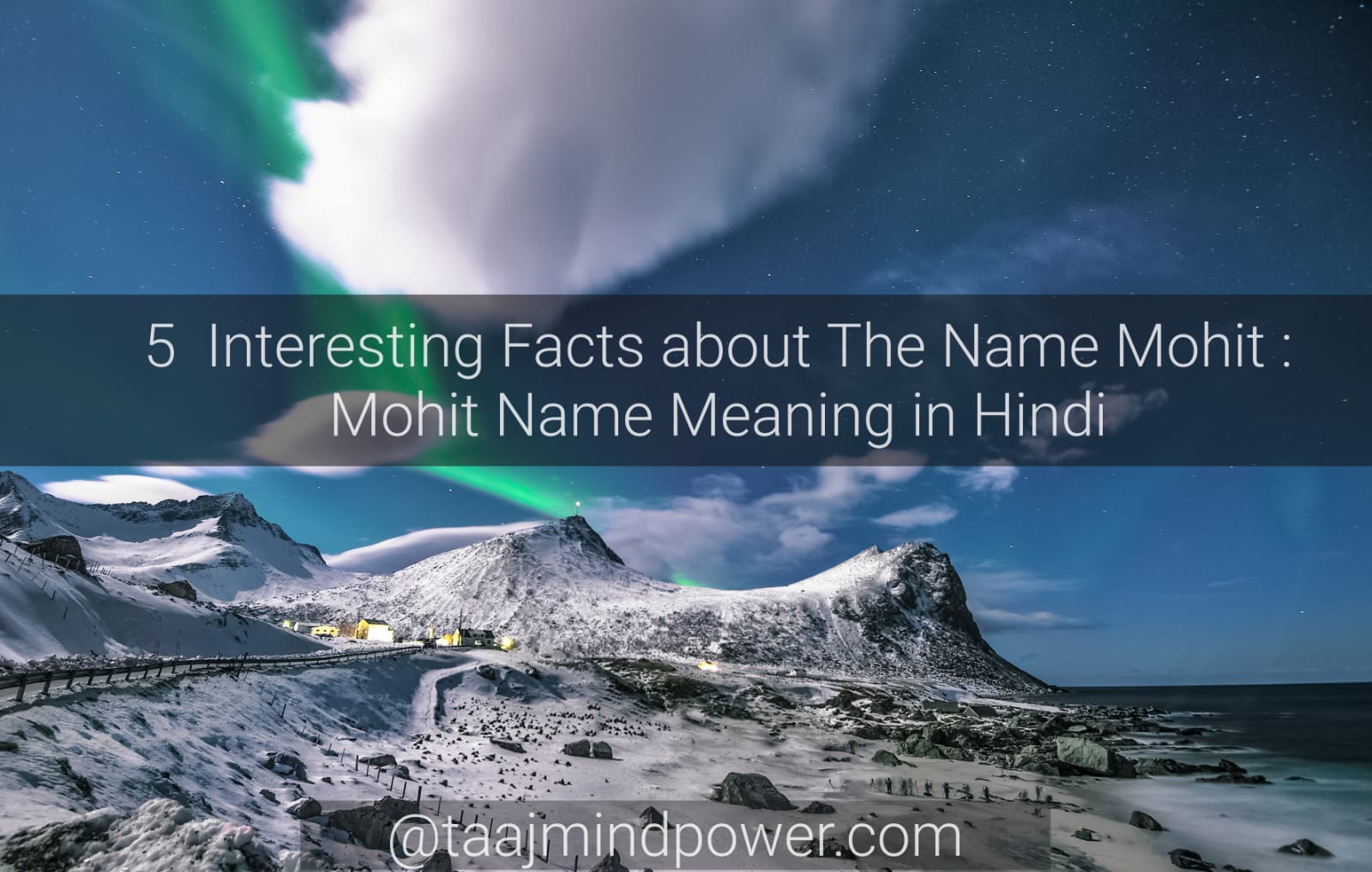 Mohit Name Meaning in Hindi