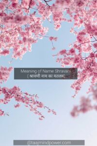 Meaning of Name Shravani ( श्रावणी नाम का मतलब)